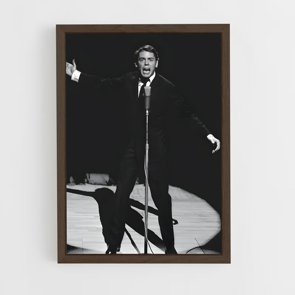 ap-jacques brel-4 cadre Bois foncé
