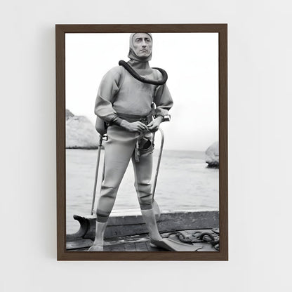 ap-jacques cousteau-1 cadre Bois foncé