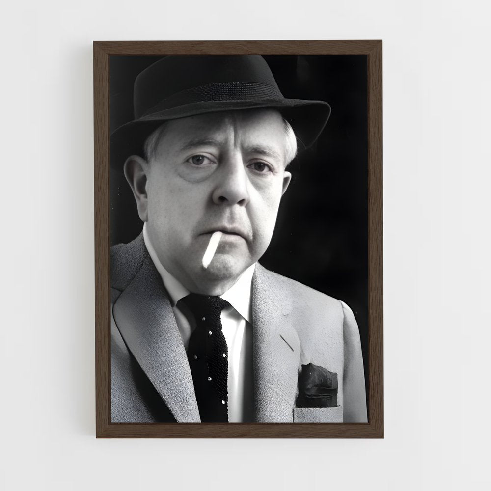 ap-jacques prevert-1 cadre Bois foncé
