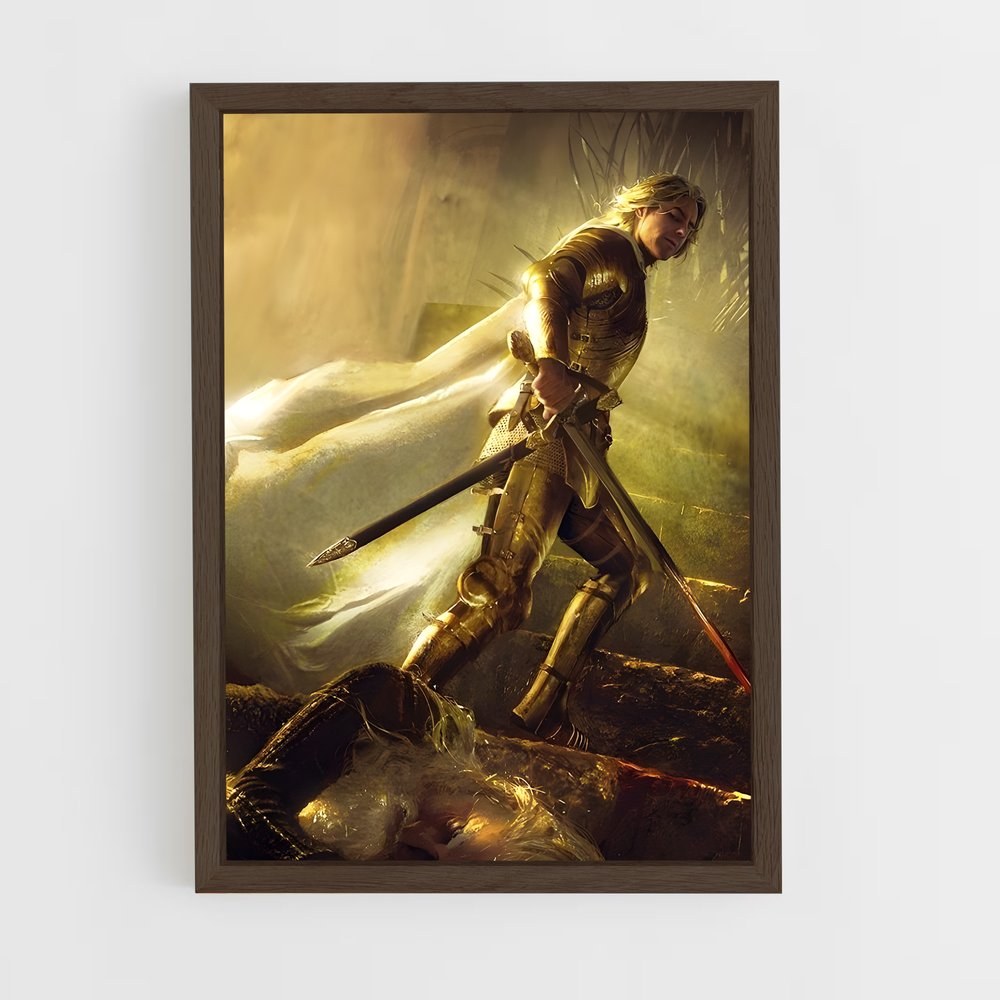 ap-jaime lannister-5 cadre Bois foncé