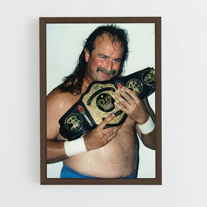 ap-jake the snake roberts-1 cadre Bois foncé