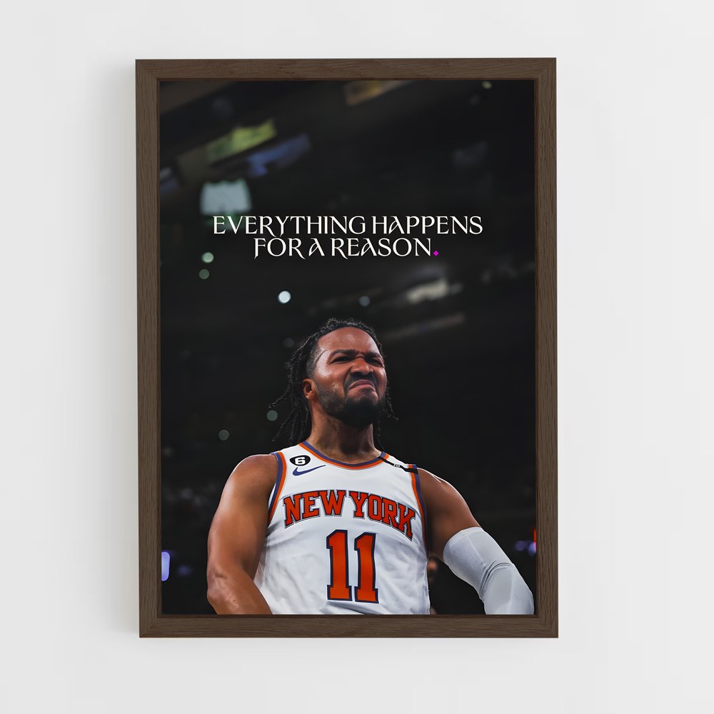 ap-jalen brunson-3 cadre Bois foncé