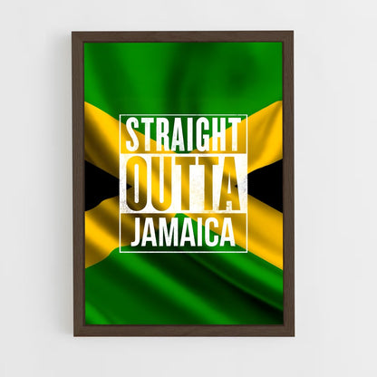 ap-jamaica flag-2 cadre Bois foncé