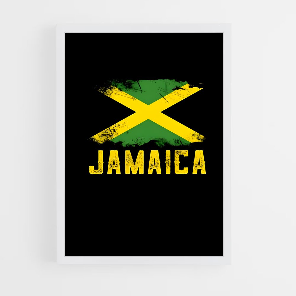 ap-jamaica flag-4 cadre Blanc