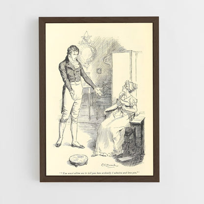 ap-jane austen-5 cadre Bois foncé