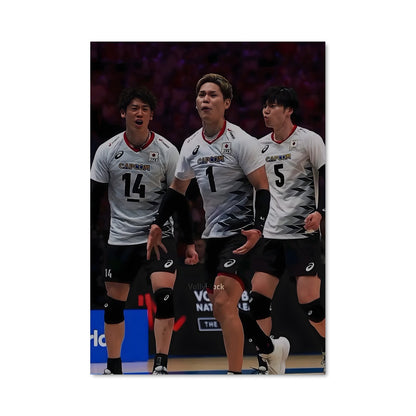Poster Japan national volleyball team 74961
