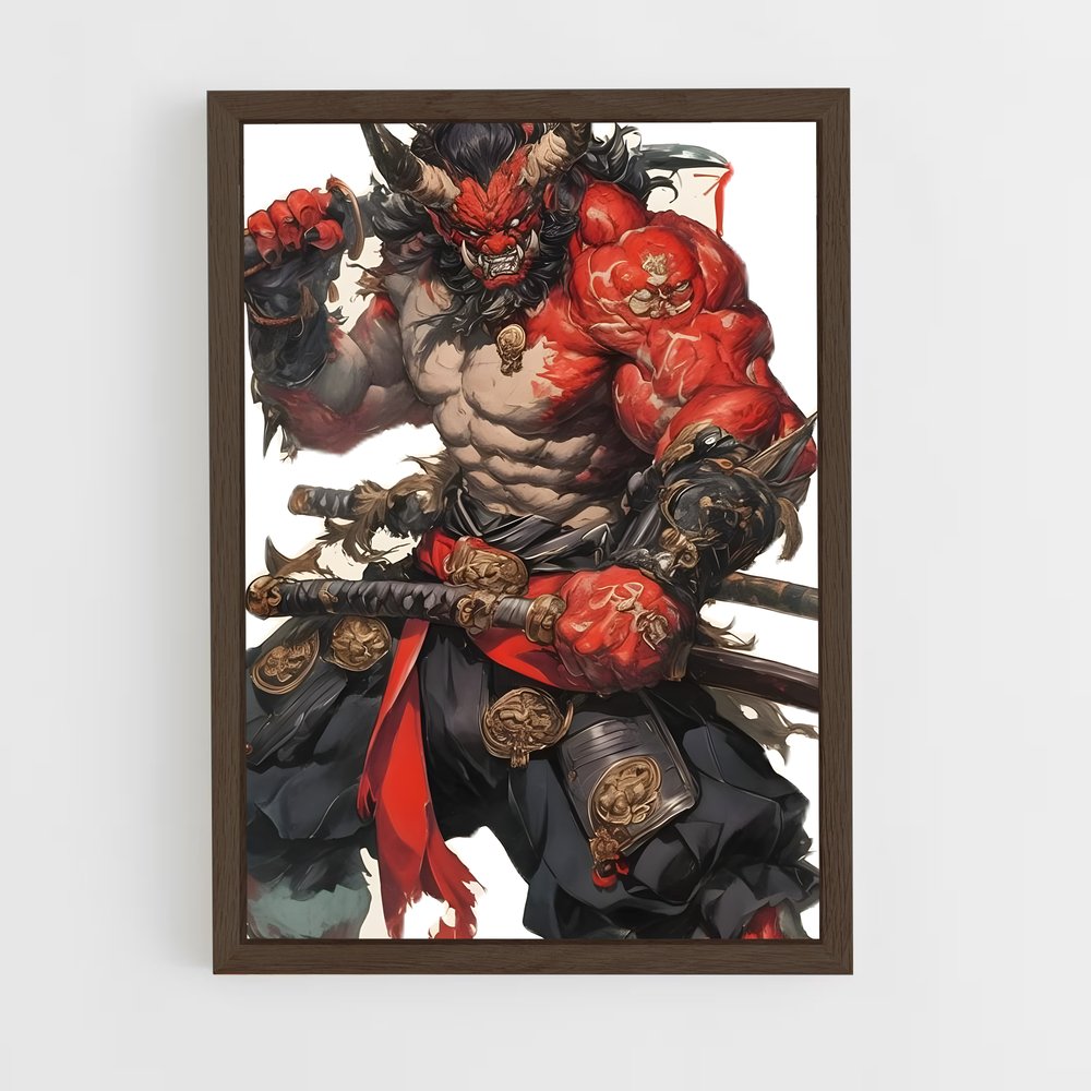 ap-japanese demons-2 cadre Bois foncé