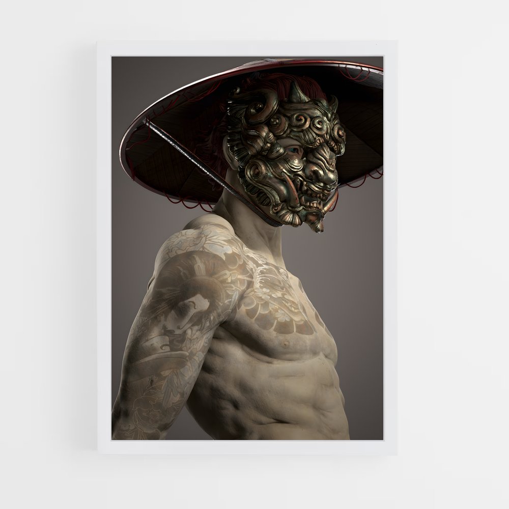 ap-japanese demons-3 cadre Blanc