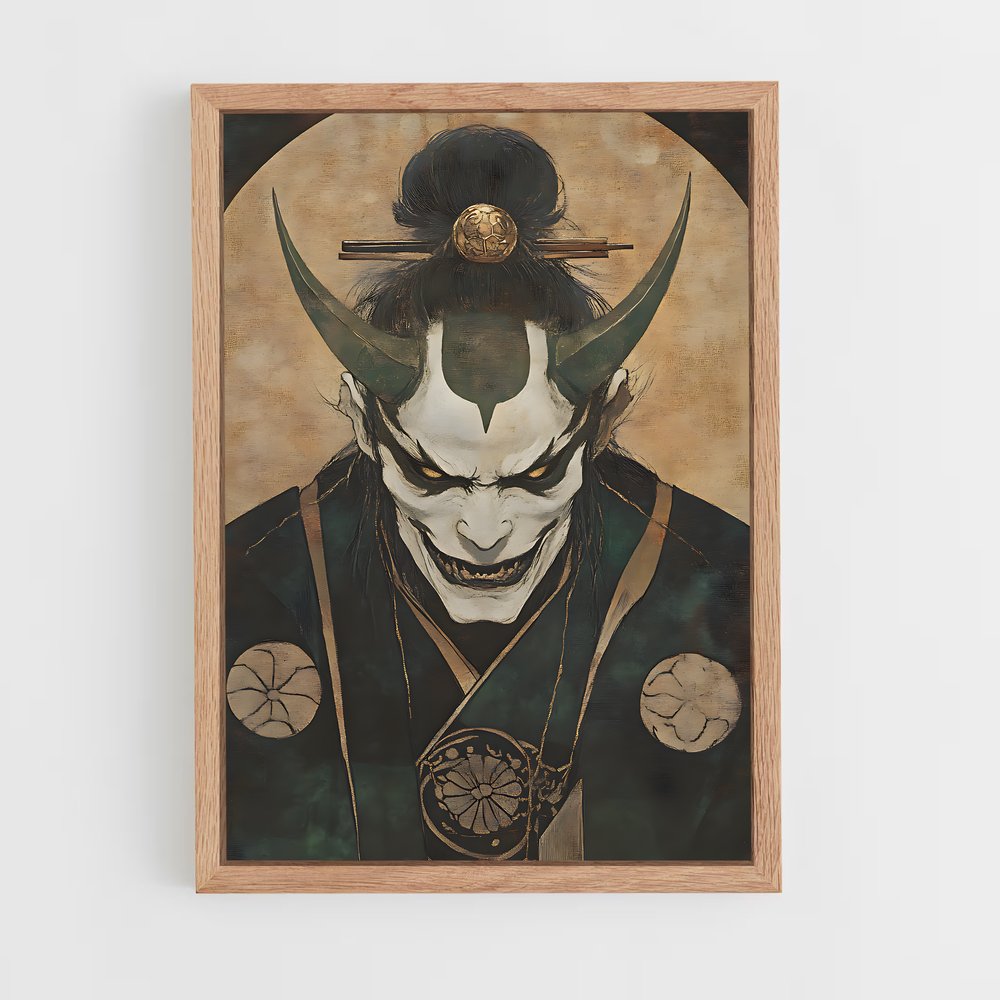 ap-japanese demons-7 cadre Bois clair