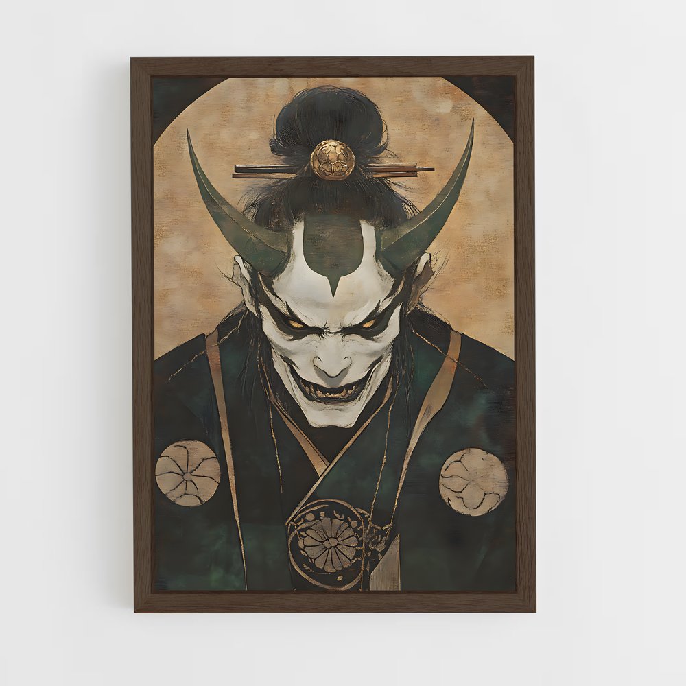 ap-japanese demons-7 cadre Bois foncé