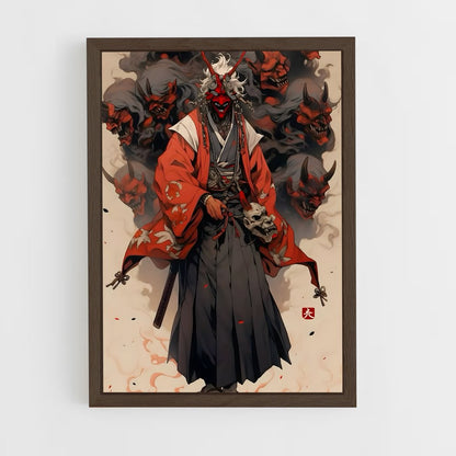 ap-japanese demons-8 cadre Bois foncé