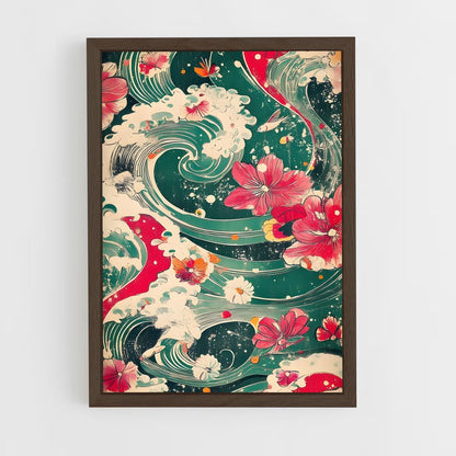 ap-japanese patterns-2 cadre Bois foncé