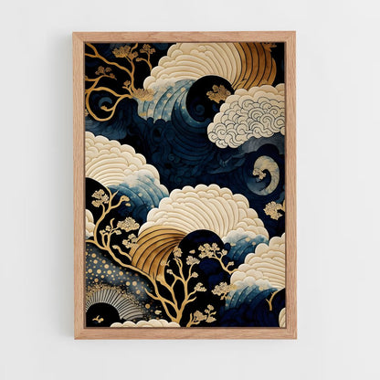 ap-japanese patterns-4 cadre Bois clair