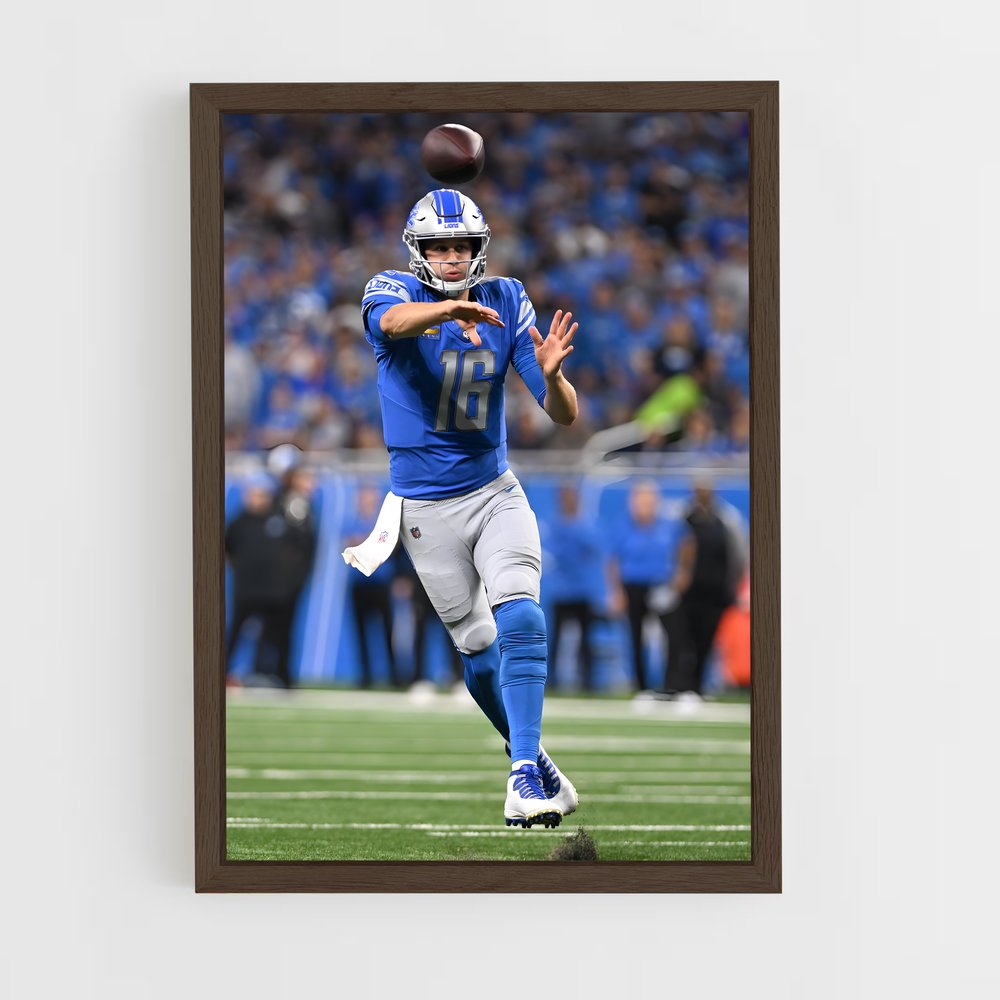 ap-jared goff-2 cadre Bois foncé
