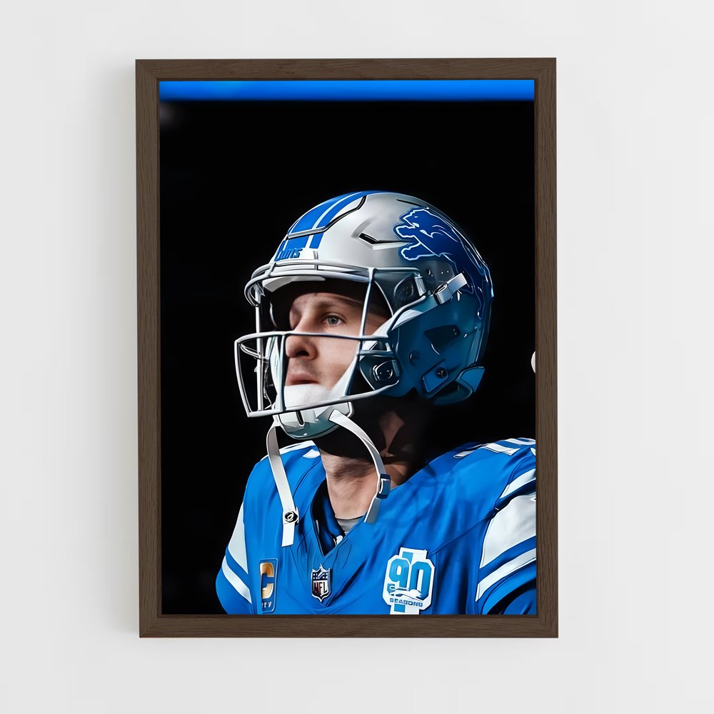 ap-jared goff-3 cadre Bois foncé