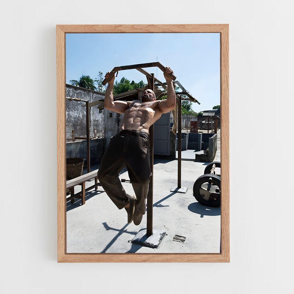 ap-jason statham-10 cadre Bois clair