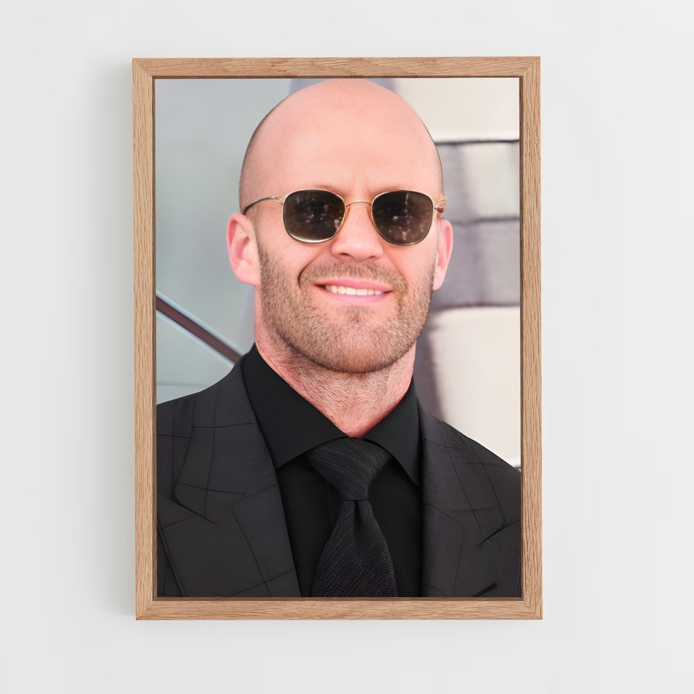 ap-jason statham-7 cadre Bois clair