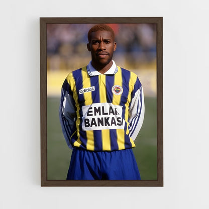 ap-jay-jay okocha-10 cadre Bois foncé