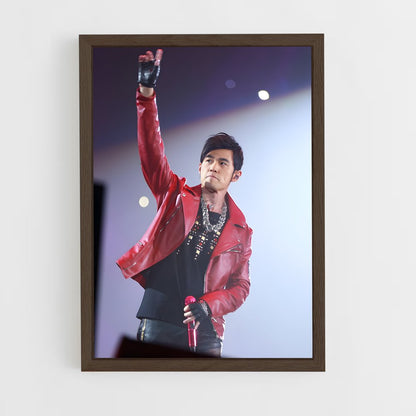 ap-jay chou-4 cadre Bois foncé
