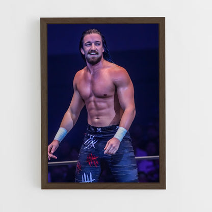 ap-jay white-10 cadre Bois foncé