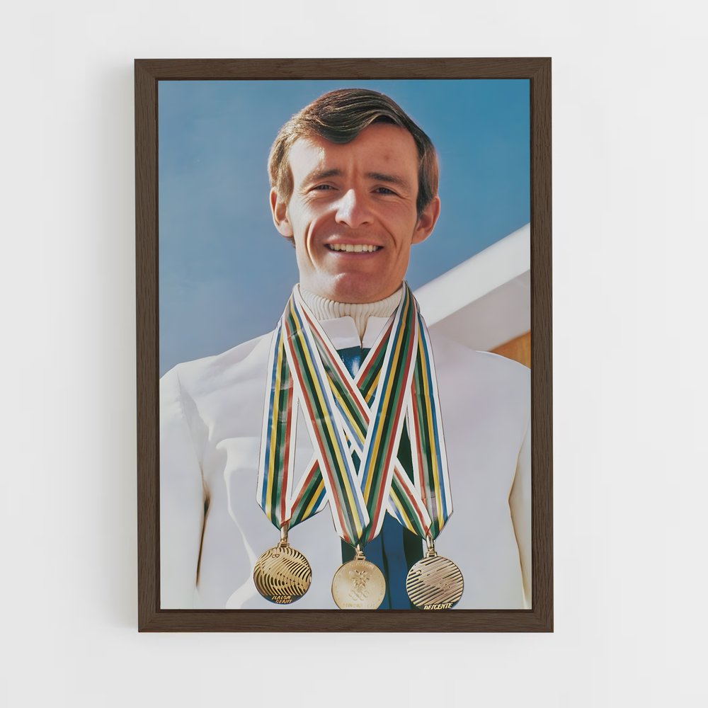 ap-jean-claude killy-1 cadre Bois foncé