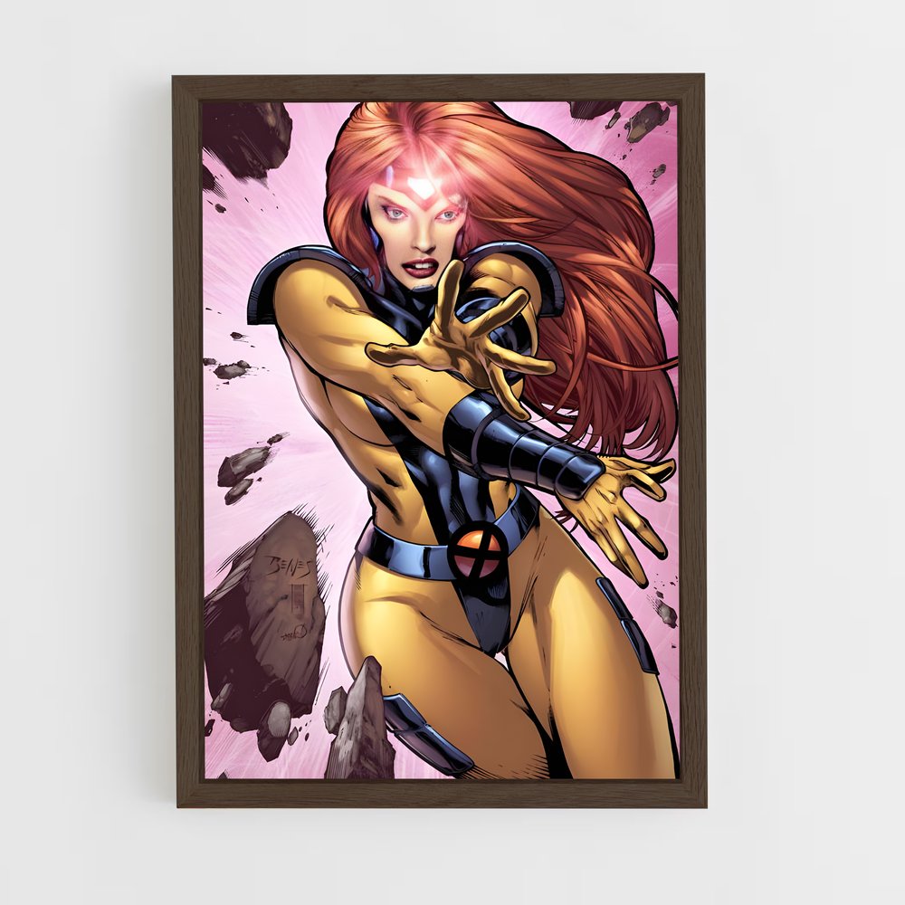 ap-jean grey-4 cadre Bois foncé