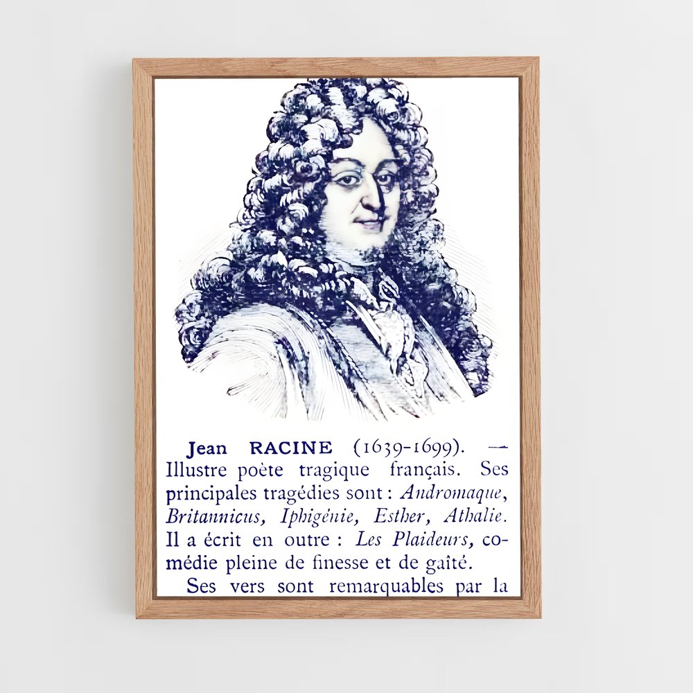 ap-jean racine-5 cadre Bois clair