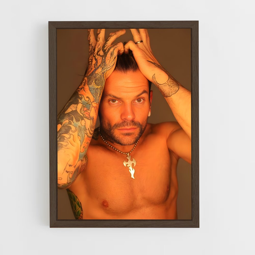 ap-jeff hardy-5 cadre Bois foncé