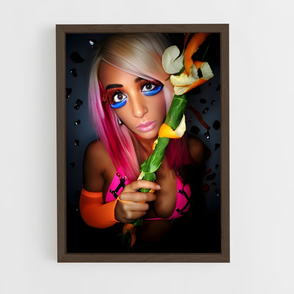 ap-jenna marbles-2 cadre Bois foncé
