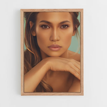 ap-jennifer lopez-2 cadre Bois clair