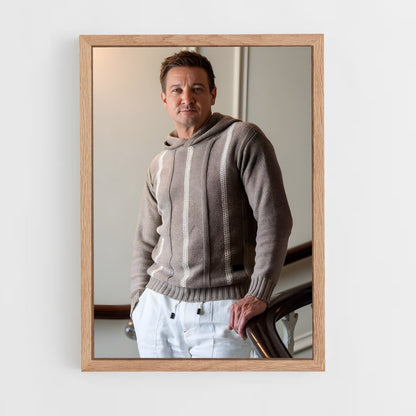 ap-jeremy renner-1 cadre Bois clair