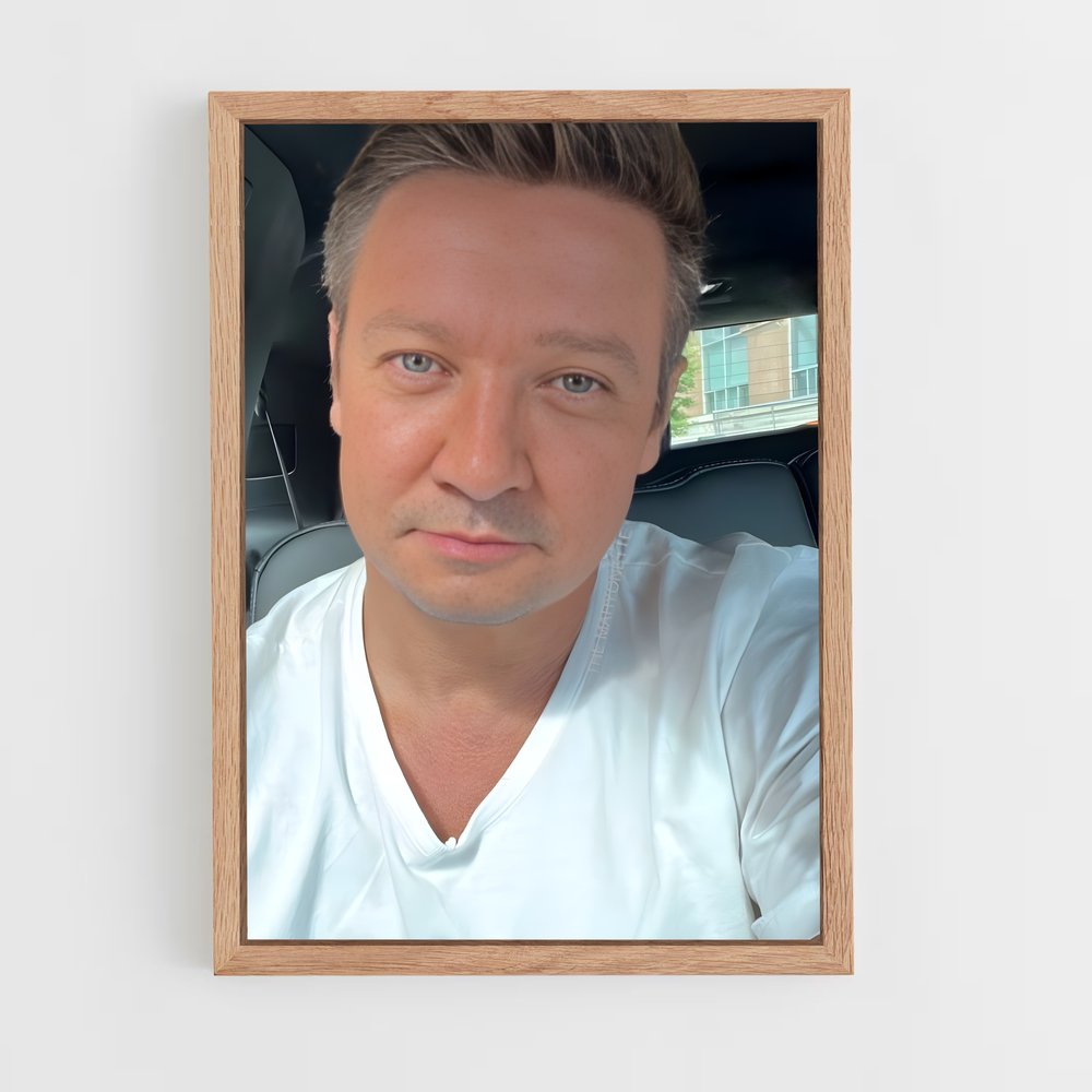 ap-jeremy renner-3 cadre Bois clair