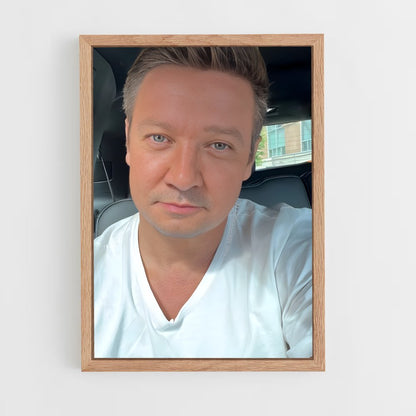 ap-jeremy renner-3 cadre Bois clair