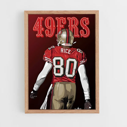 ap-jerry rice-3 cadre Bois clair