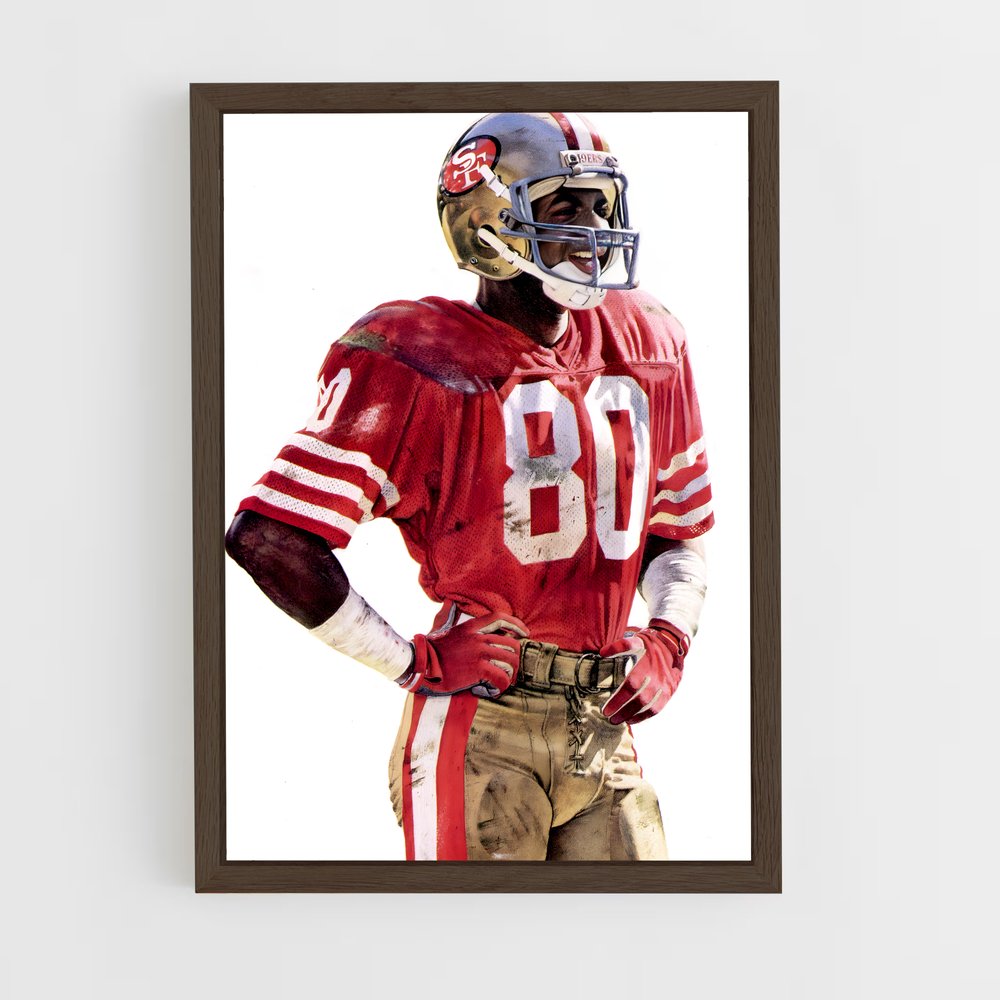 ap-jerry rice-6 cadre Bois foncé