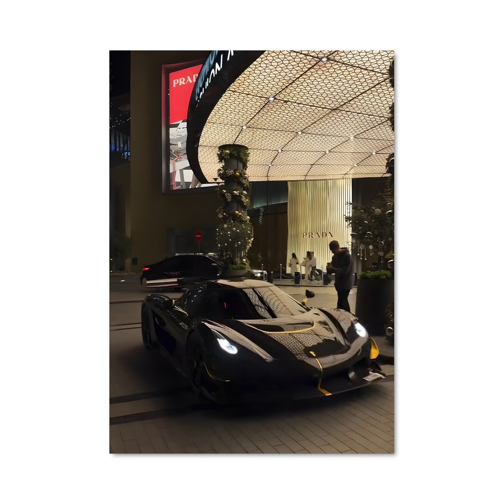 Poster Jesko Noir et Jaune