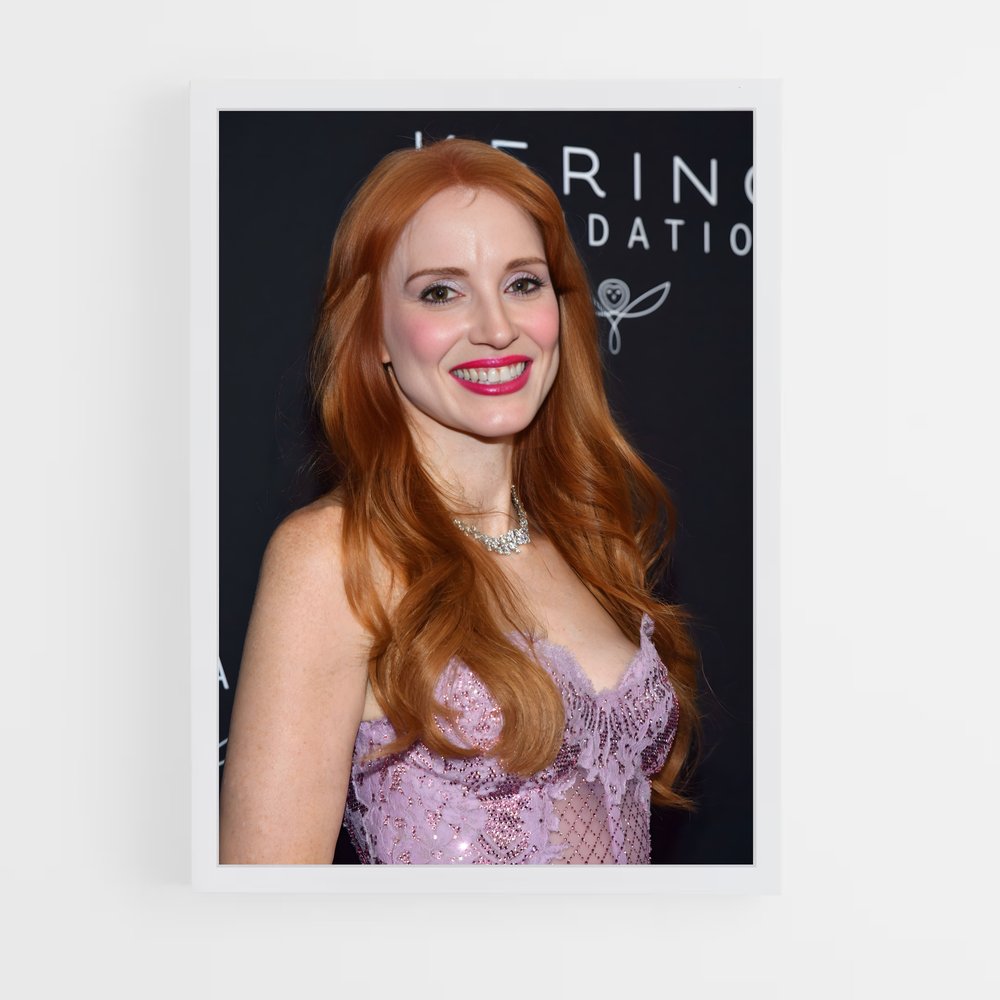 ap-jessica chastain-8 cadre Blanc