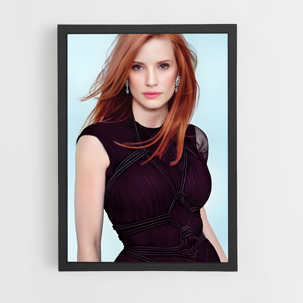 ap-jessica chastain-9 cadre Noir