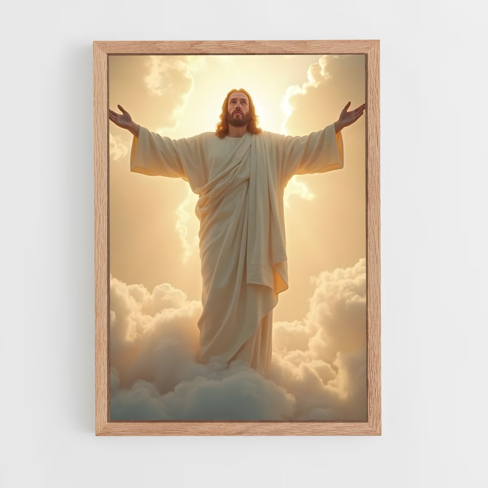 ap-jesus christ-8 cadre Bois clair