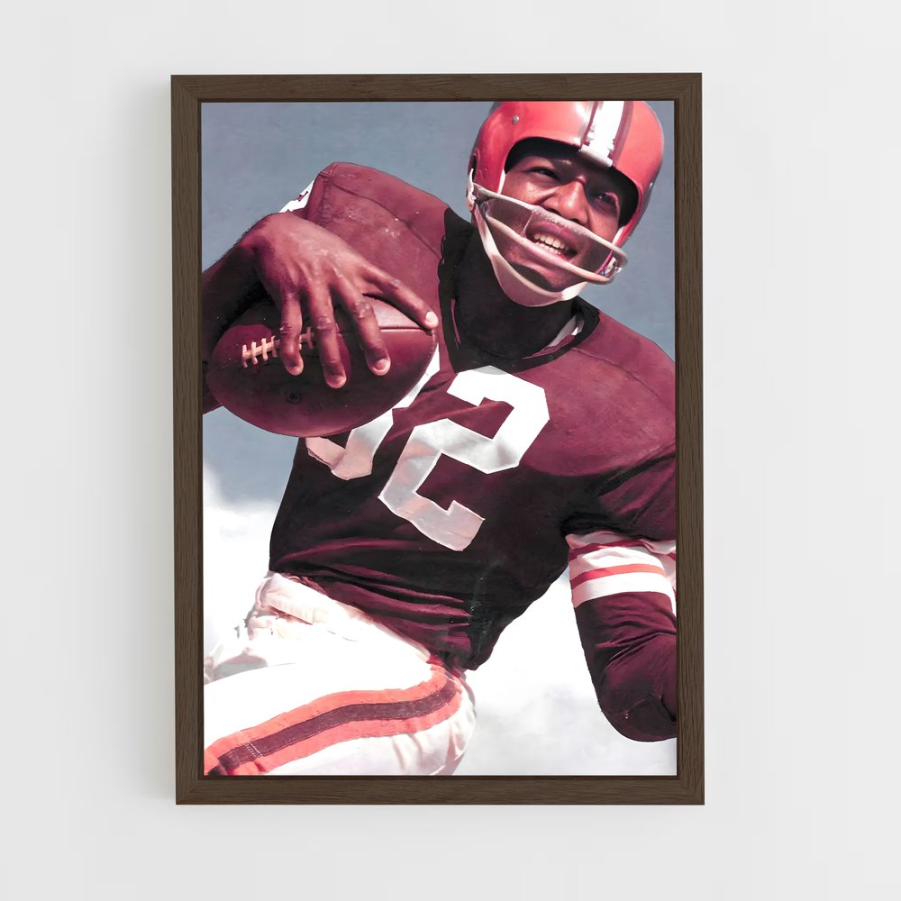 ap-jim brown-1 cadre Bois foncé