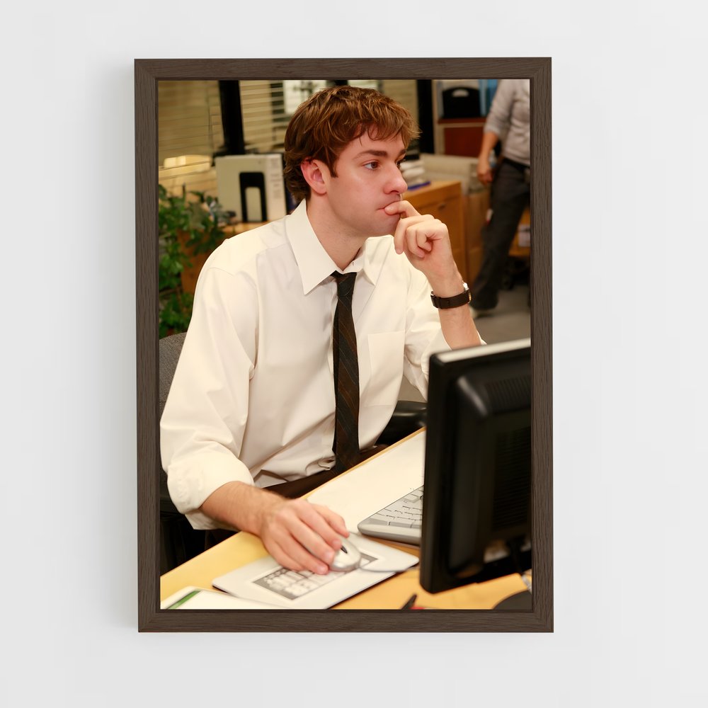 ap-jim halpert-1 cadre Bois foncé