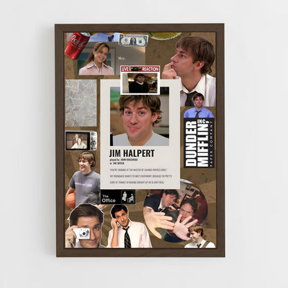 ap-jim halpert-2 cadre Bois foncé