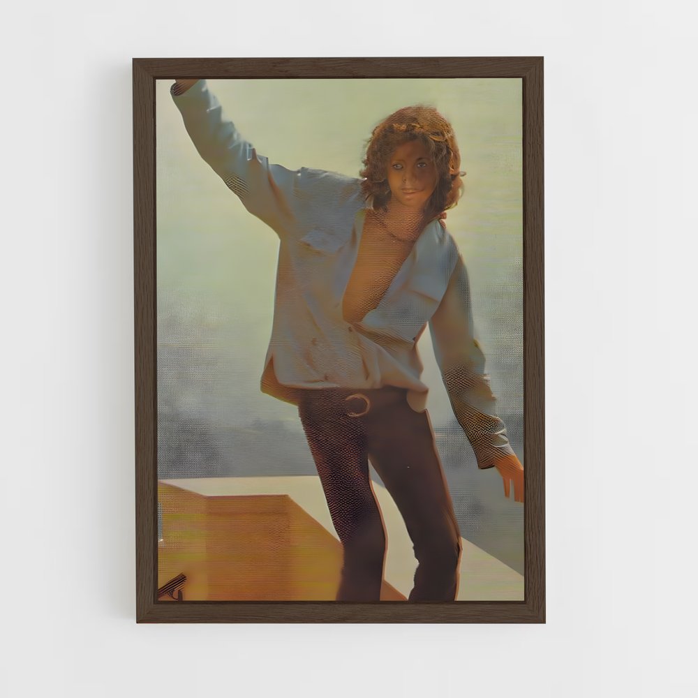 ap-jim morrison-4 cadre Bois foncé
