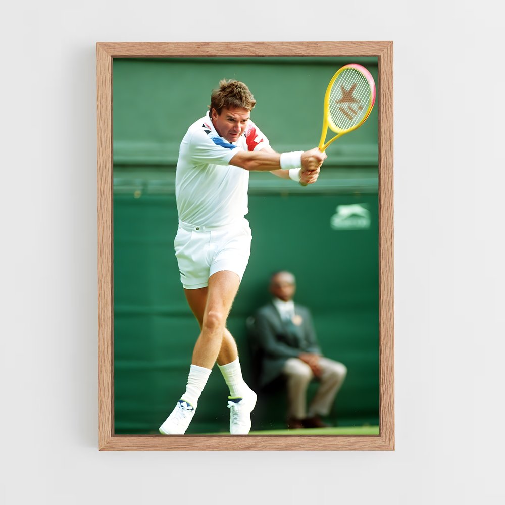ap-jimmy connors-1 cadre Bois clair