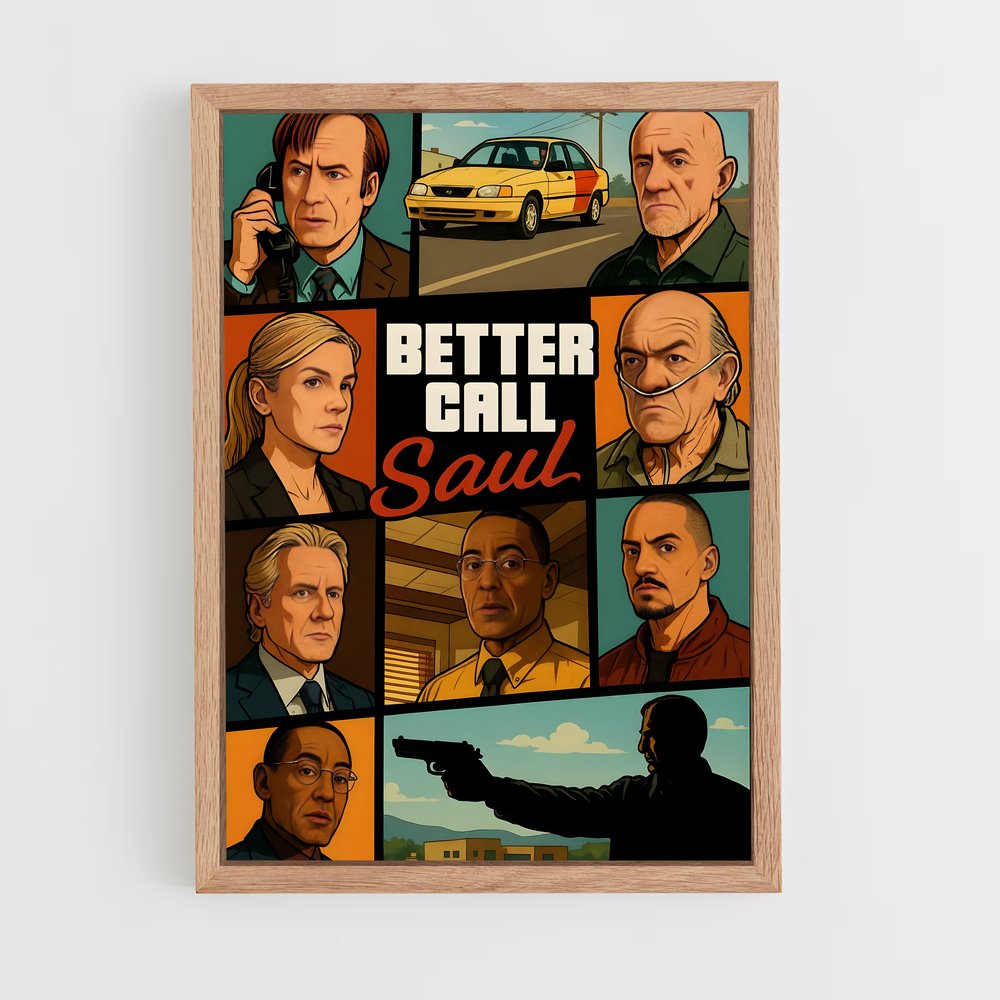 ap-jimmy mcgill saul goodman-2 cadre Bois clair