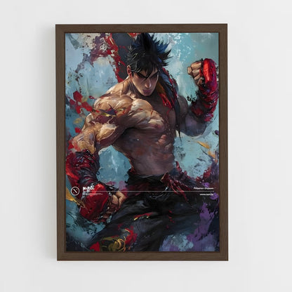 ap-jin kazama-7 cadre Bois foncé
