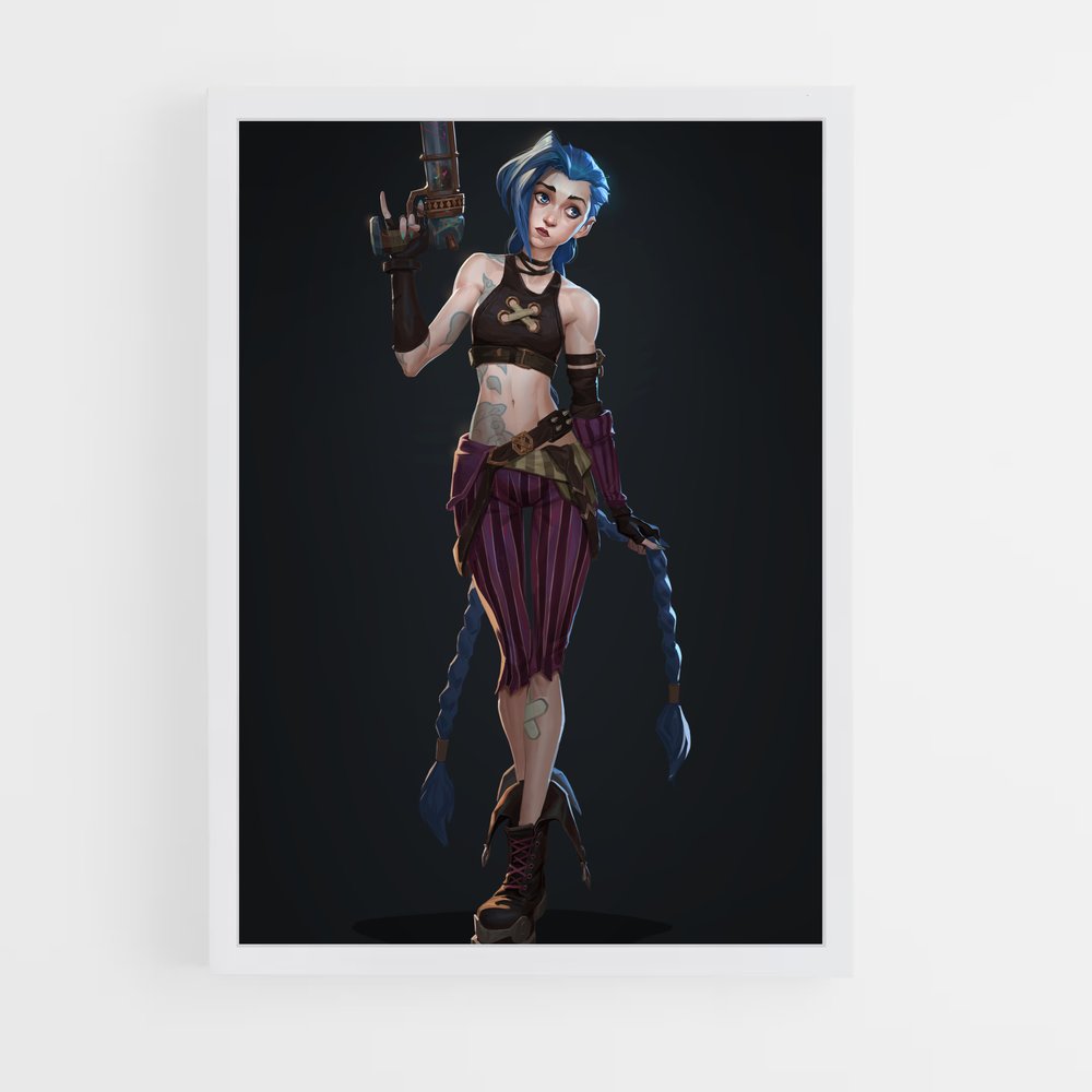ap-jinx arcane-5 cadre Blanc