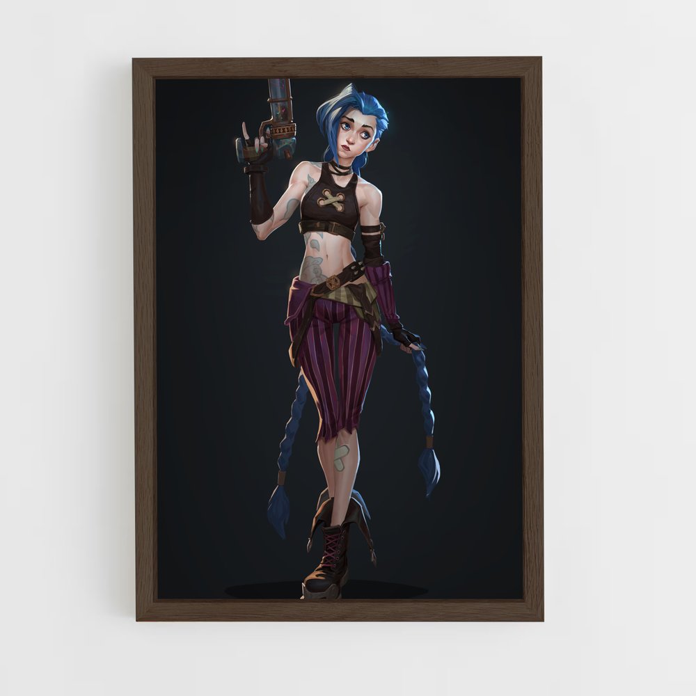 ap-jinx arcane-5 cadre Bois foncé