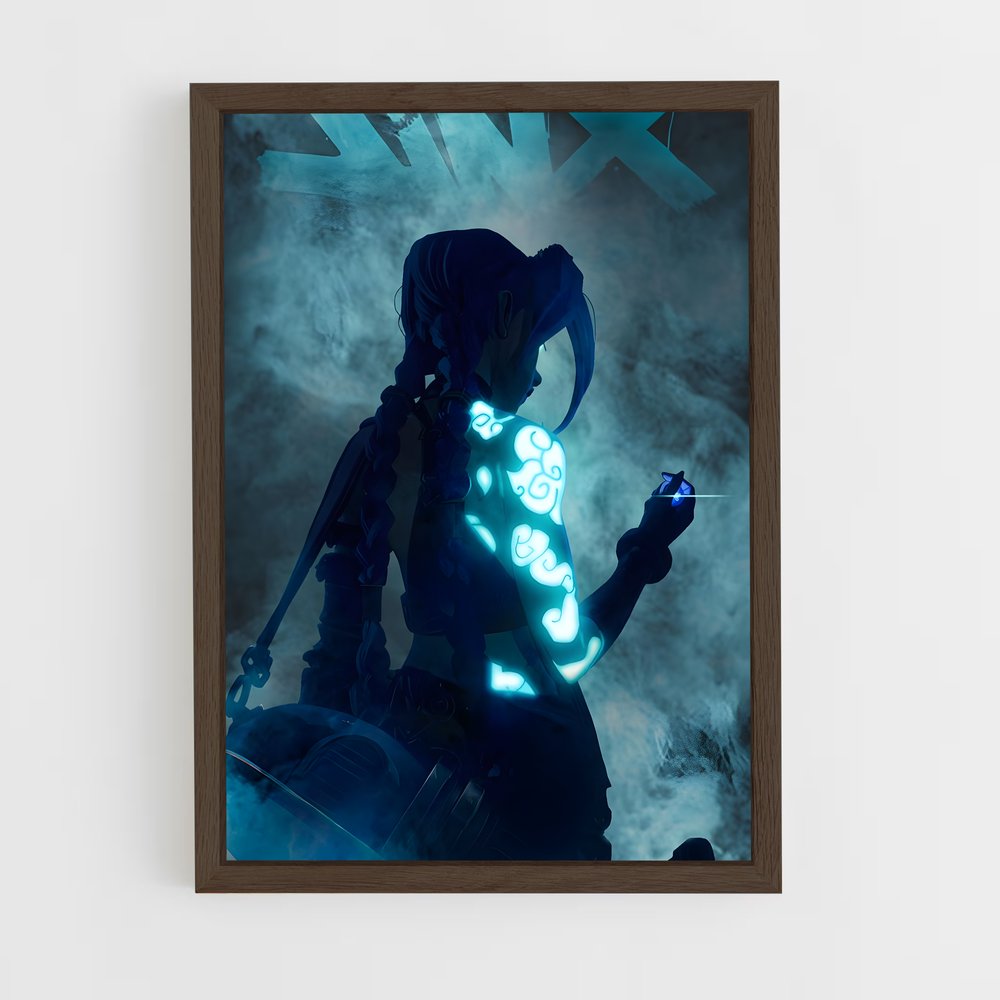 ap-jinx arcane-8 cadre Bois foncé