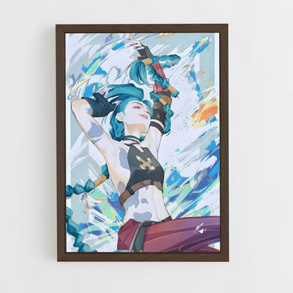 ap-jinx lol-5 cadre Bois foncé
